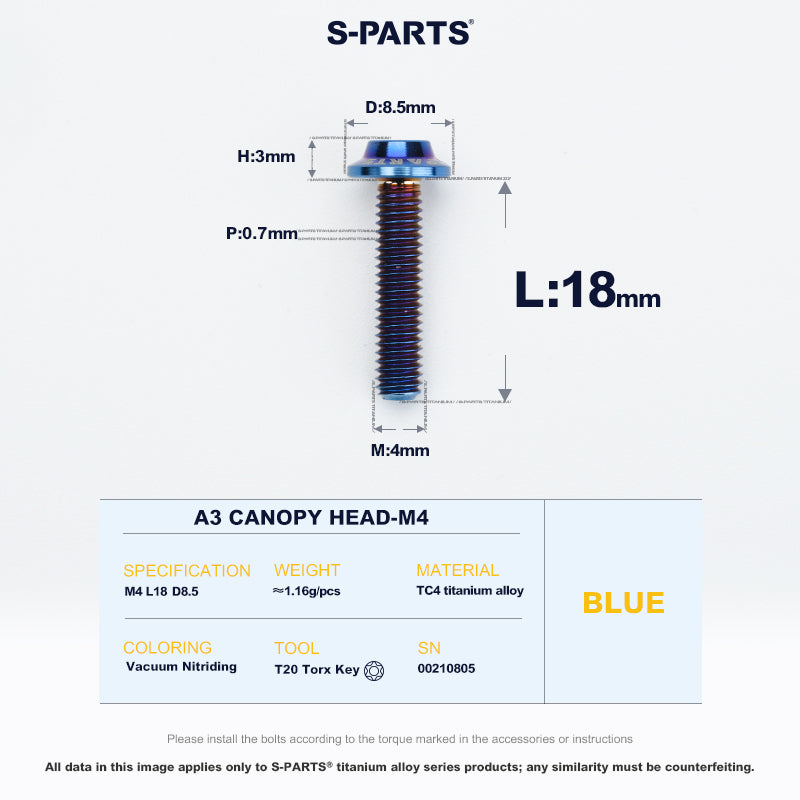 A3 Canopy Head M4 D8.5