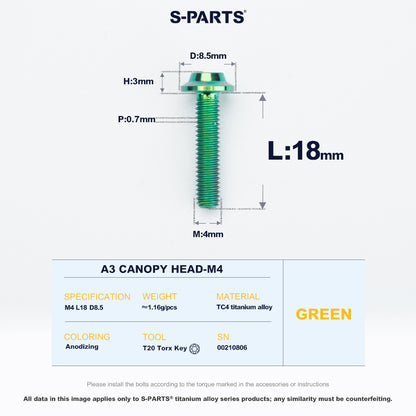 A3 Canopy Head M4 D8.5