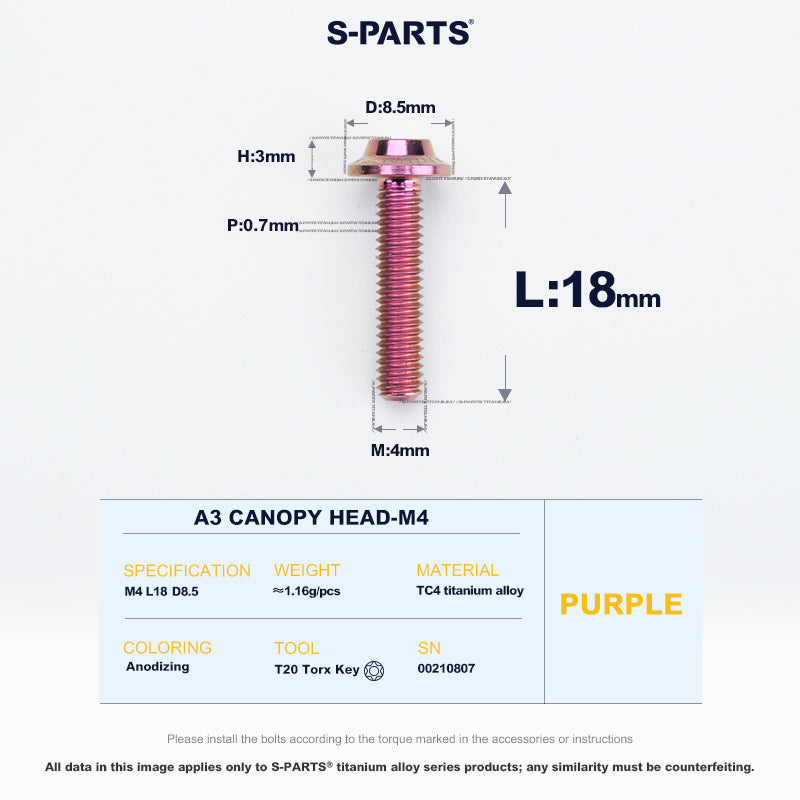 A3 Canopy Head M4 D8.5