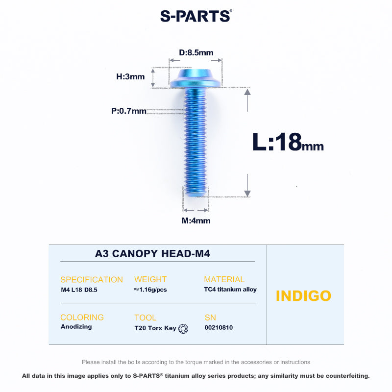 A3 Canopy Head M4 D8.5