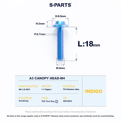 A3 Canopy Head M4 D8.5