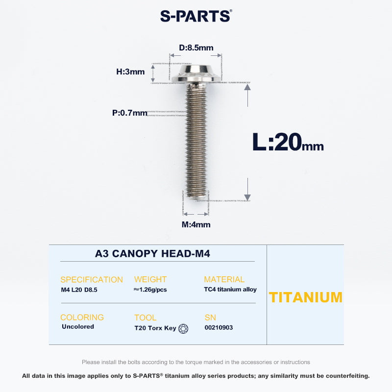 A3 Canopy Head M4 D8.5