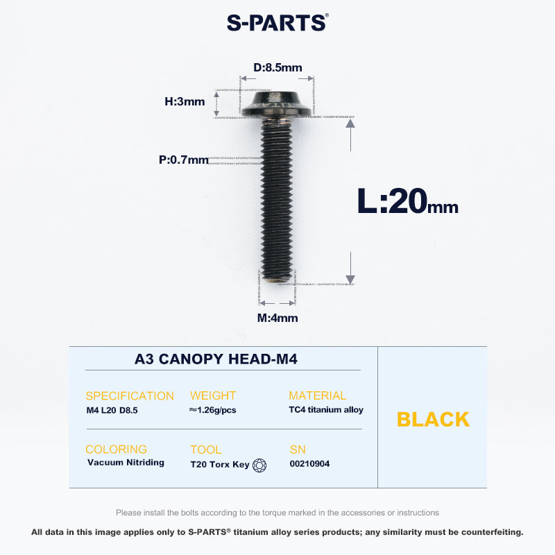 A3 Canopy Head M4 D8.5