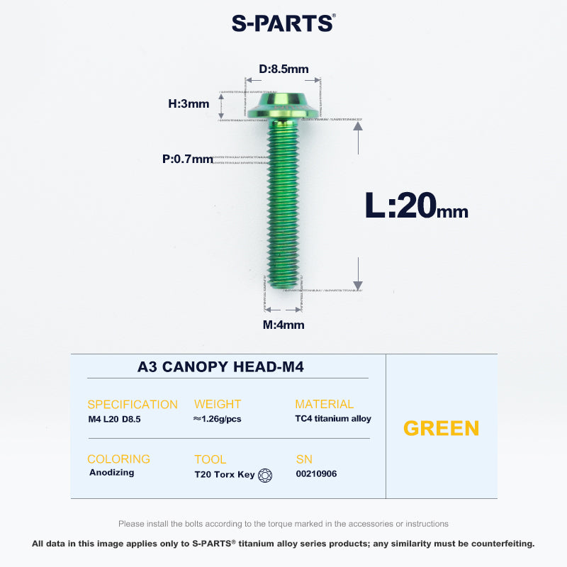 A3 Canopy Head M4 D8.5