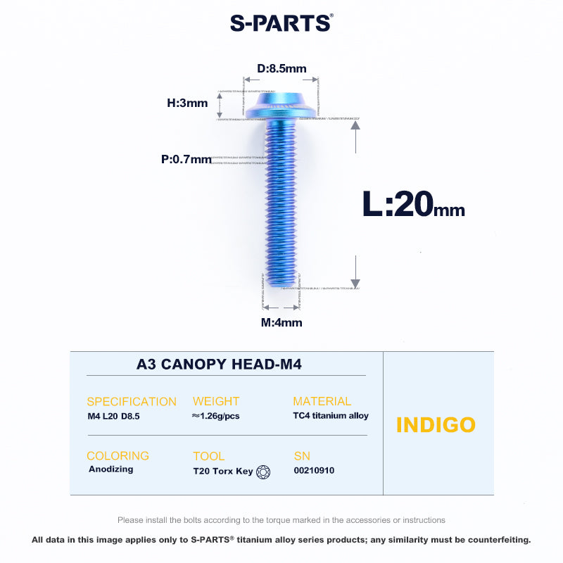 A3 Canopy Head M4 D8.5