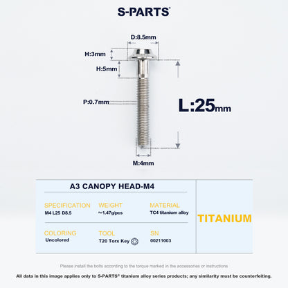 A3 Canopy Head M4 D8.5