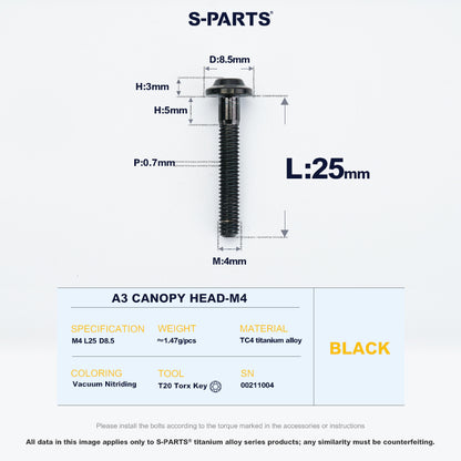 A3 Canopy Head M4 D8.5