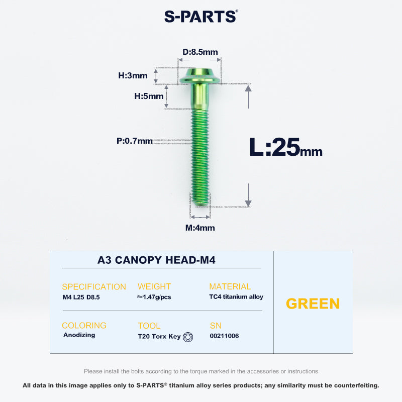 A3 Canopy Head M4 D8.5