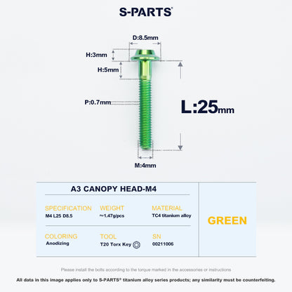 A3 Canopy Head M4 D8.5