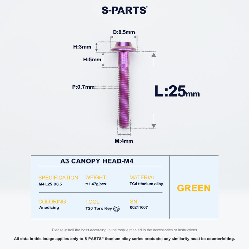 A3 Canopy Head M4 D8.5