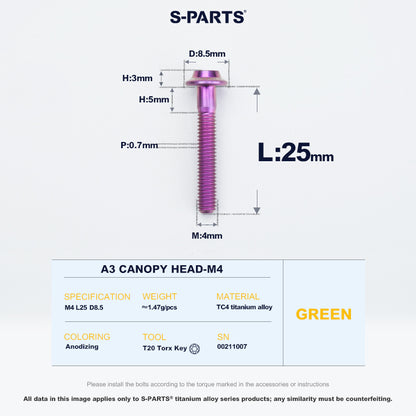 A3 Canopy Head M4 D8.5