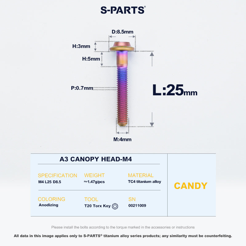 A3 Canopy Head M4 D8.5
