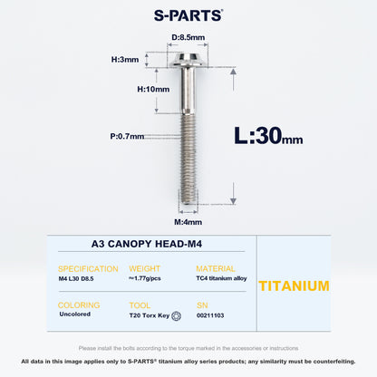 A3 Canopy Head M4 D8.5