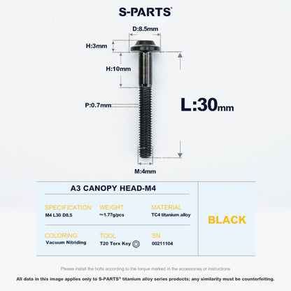 A3 Canopy Head M4 D8.5
