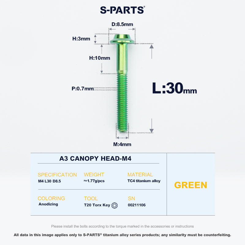 A3 Canopy Head M4 D8.5