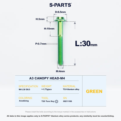 A3 Canopy Head M4 D8.5
