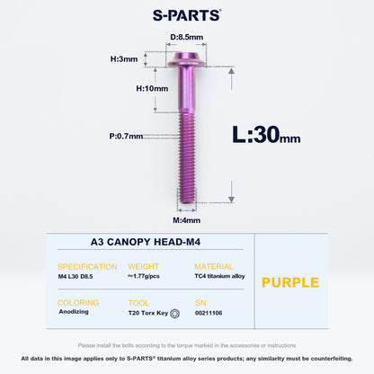 A3 Canopy Head M4 D8.5