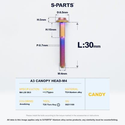 A3 Canopy Head M4 D8.5