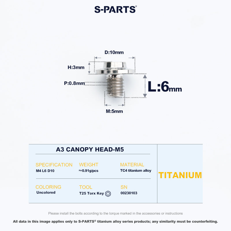 A3 Canopy Head M5 D10