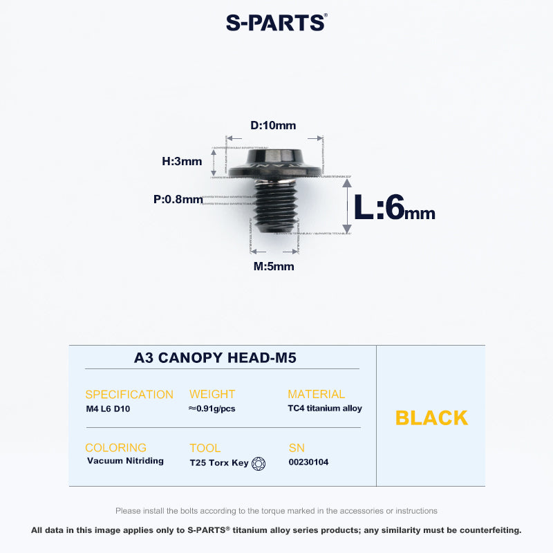 A3 Canopy Head M5 D10