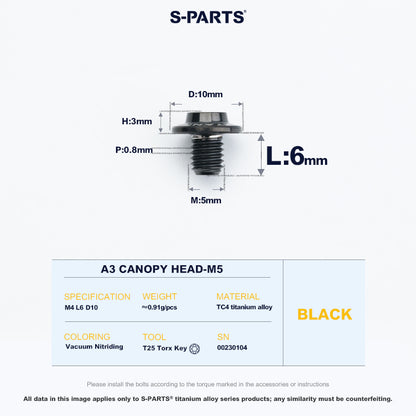 A3 Canopy Head M5 D10
