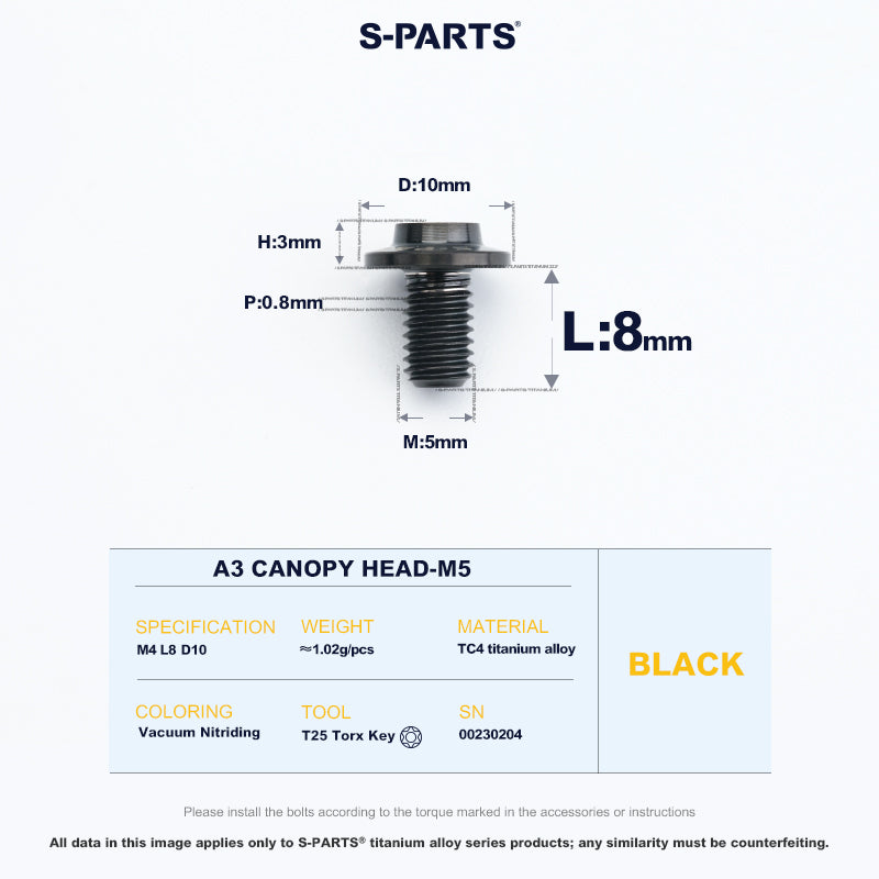A3 Canopy Head M5 D10