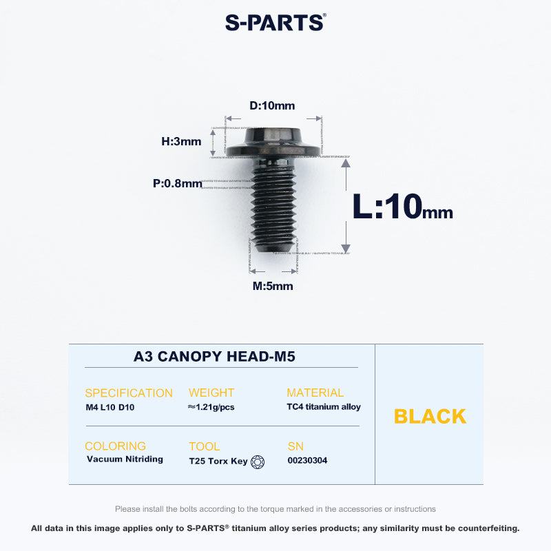 A3 Canopy Head M5 D10