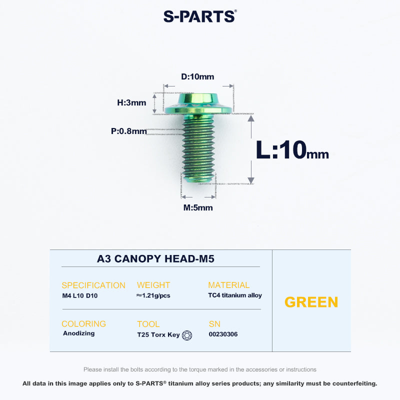 A3 Canopy Head M5 D10