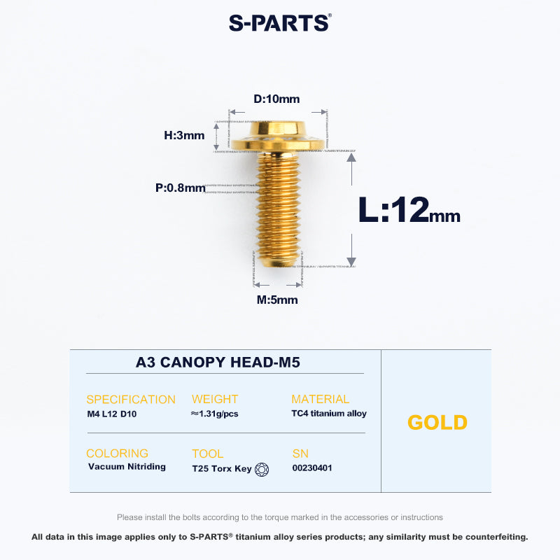 A3 Canopy Head M5 D10