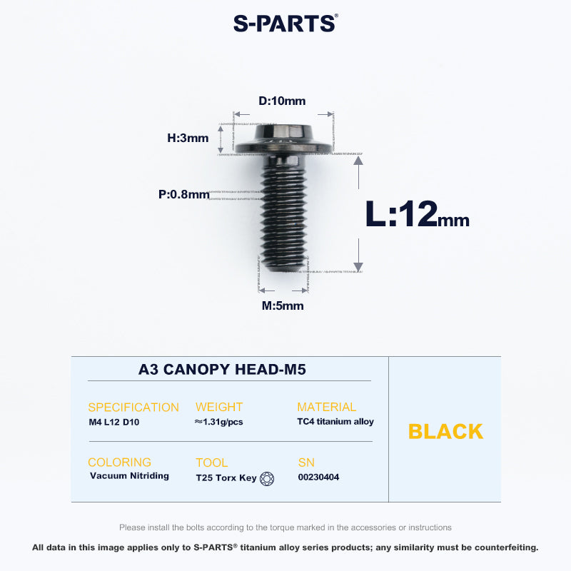 A3 Canopy Head M5 D10