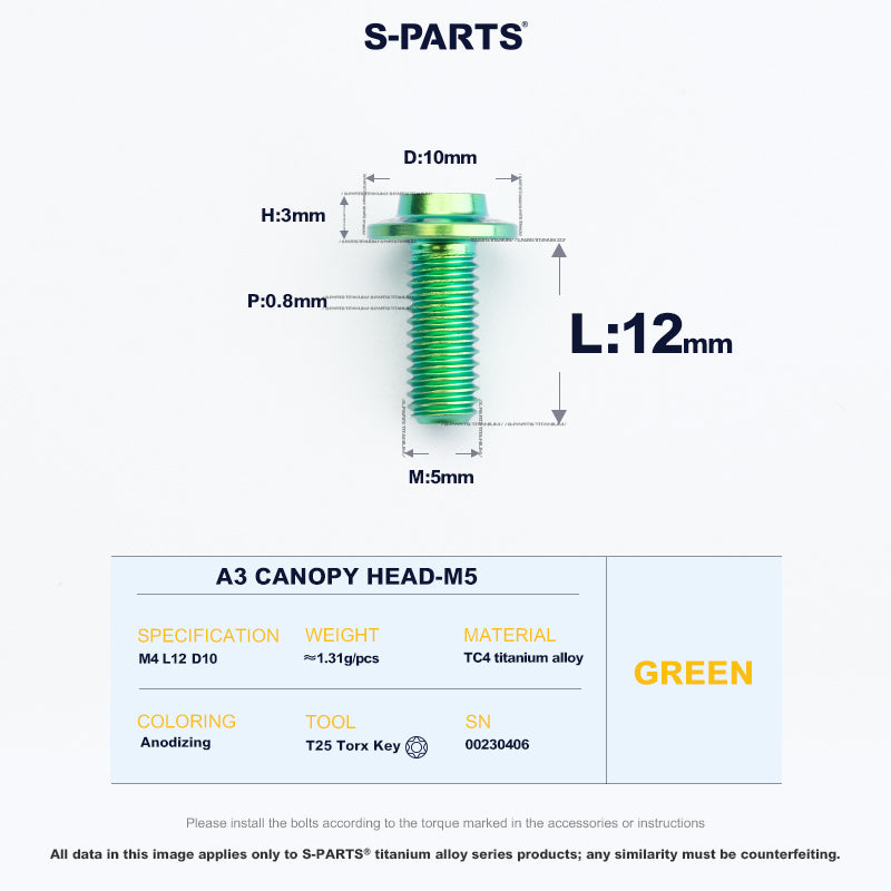 A3 Canopy Head M5 D10