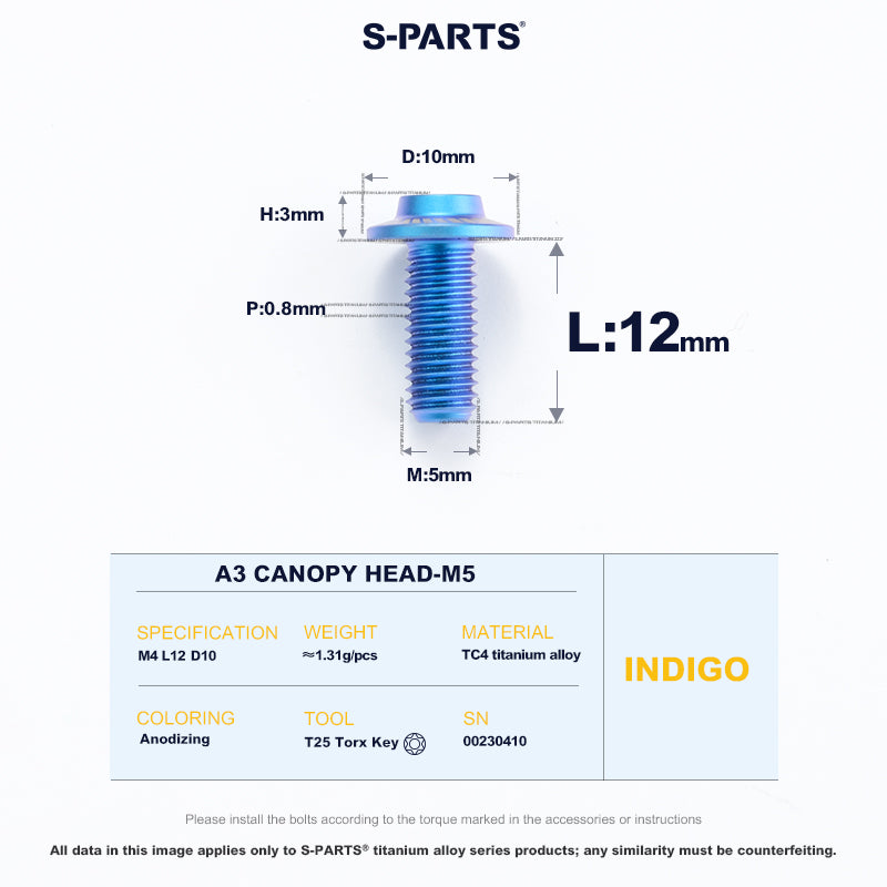 A3 Canopy Head M5 D10