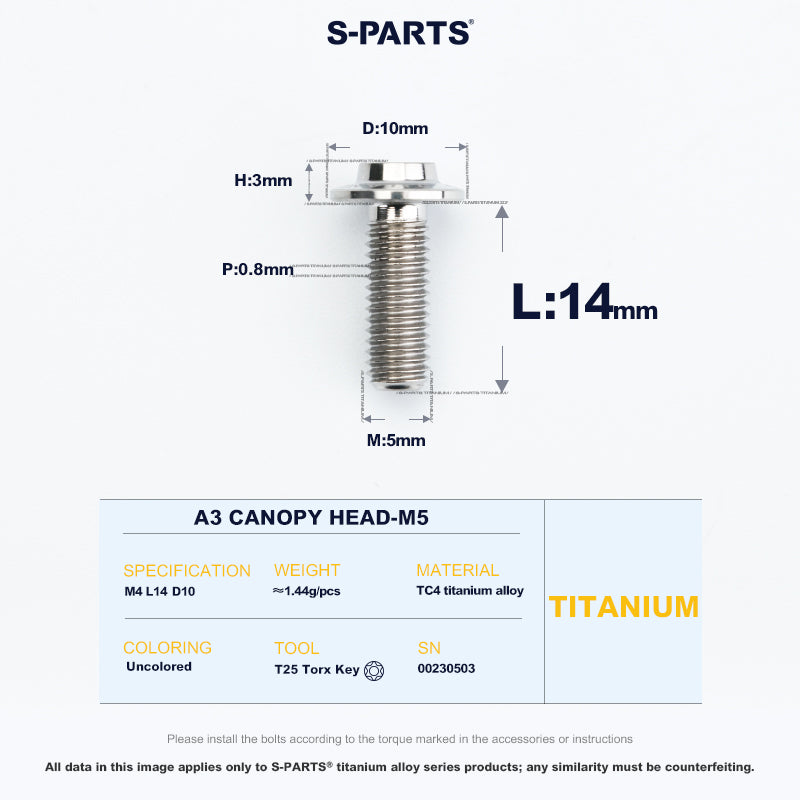A3 Canopy Head M5 D10
