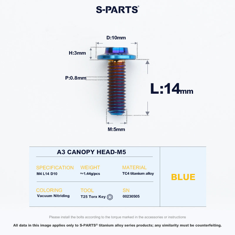 A3 Canopy Head M5 D10