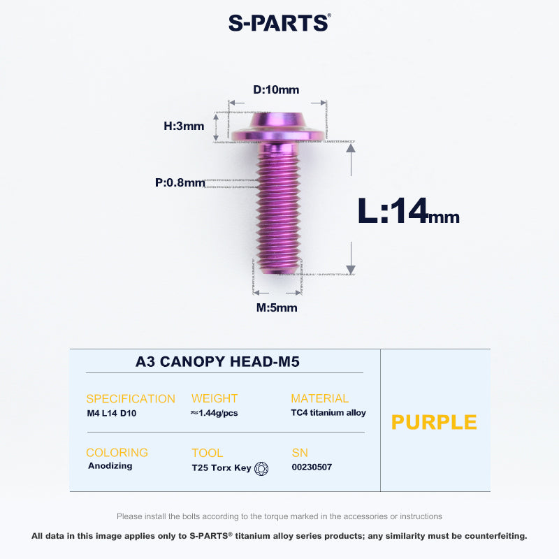 A3 Canopy Head M5 D10