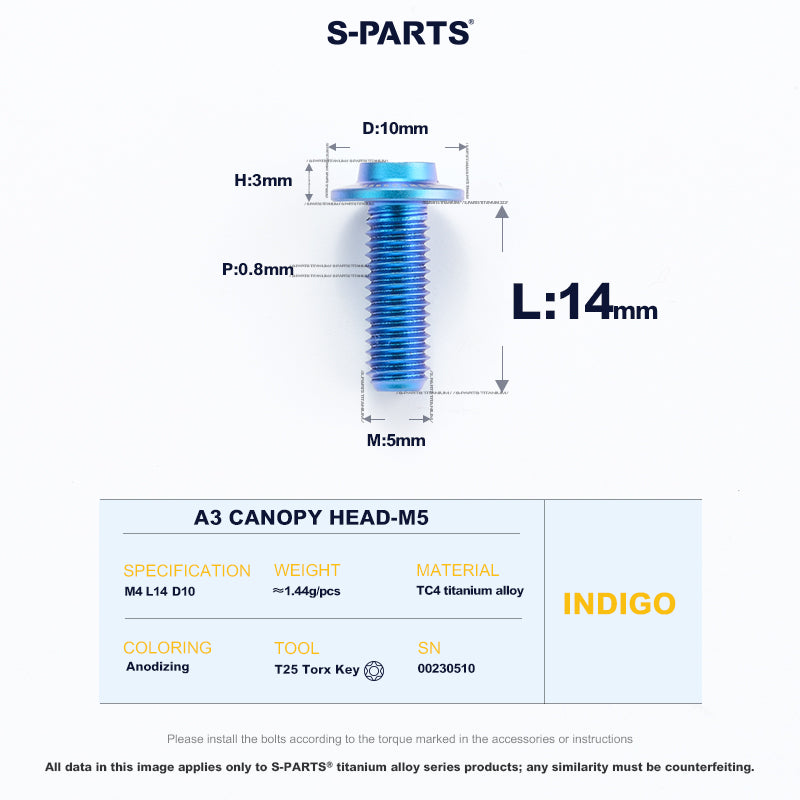 A3 Canopy Head M5 D10