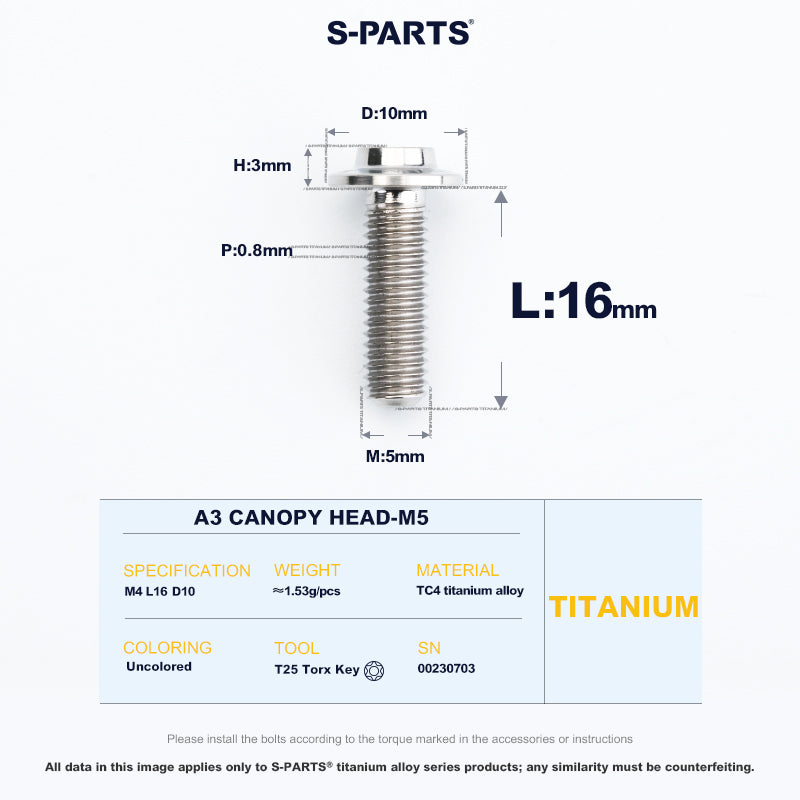 A3 Canopy Head M5 D10