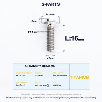 A3 Canopy Head M5 D10