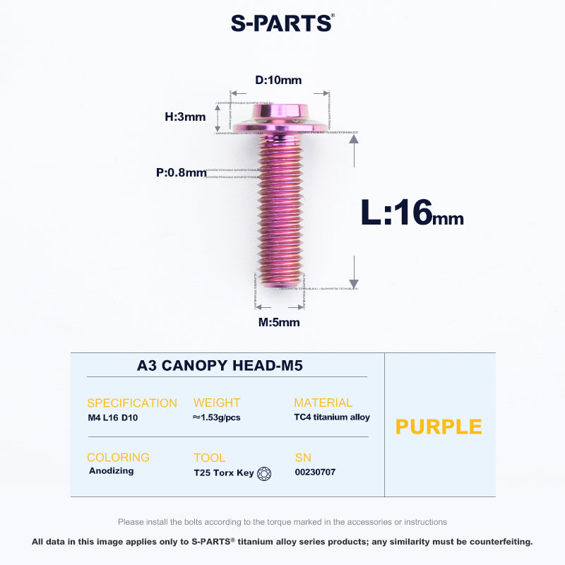 A3 Canopy Head M5 D10