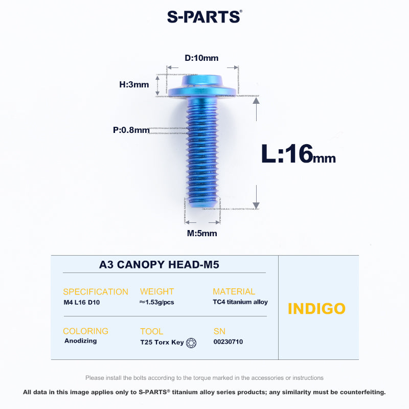 A3 Canopy Head M5 D10
