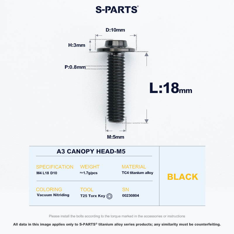 A3 Canopy Head M5 D10