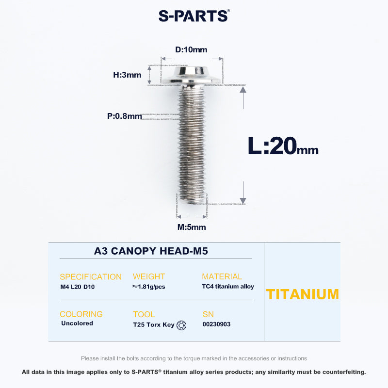 A3 Canopy Head M5 D10