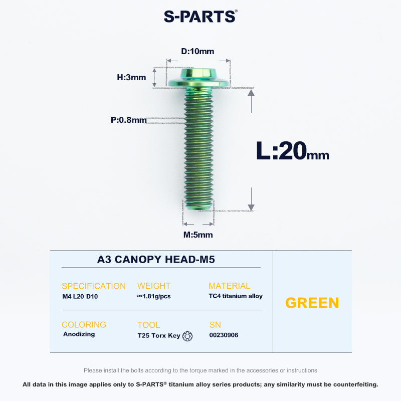 A3 Canopy Head M5 D10