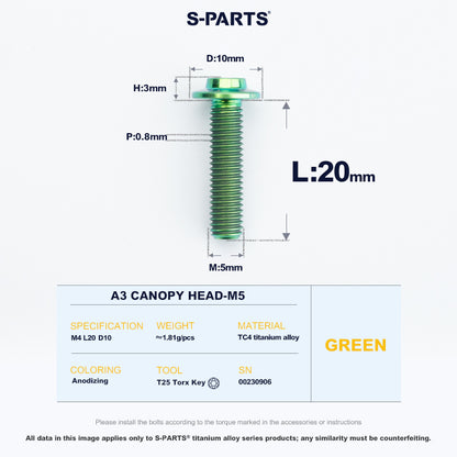 A3 Canopy Head M5 D10