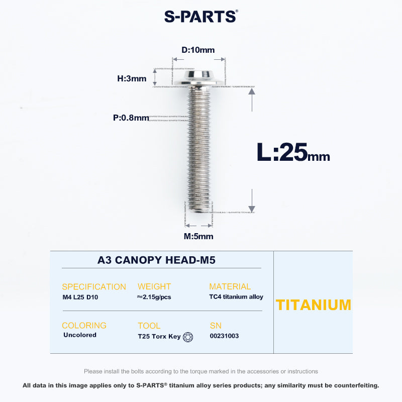 A3 Canopy Head M5 D10