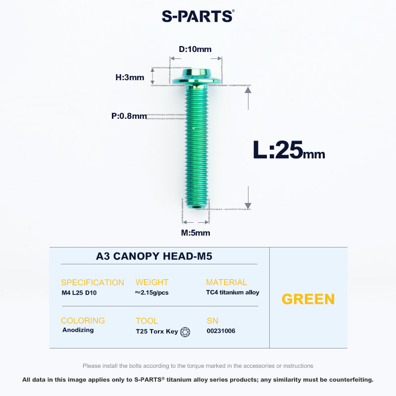 A3 Canopy Head M5 D10