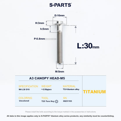 A3 Canopy Head M5 D10