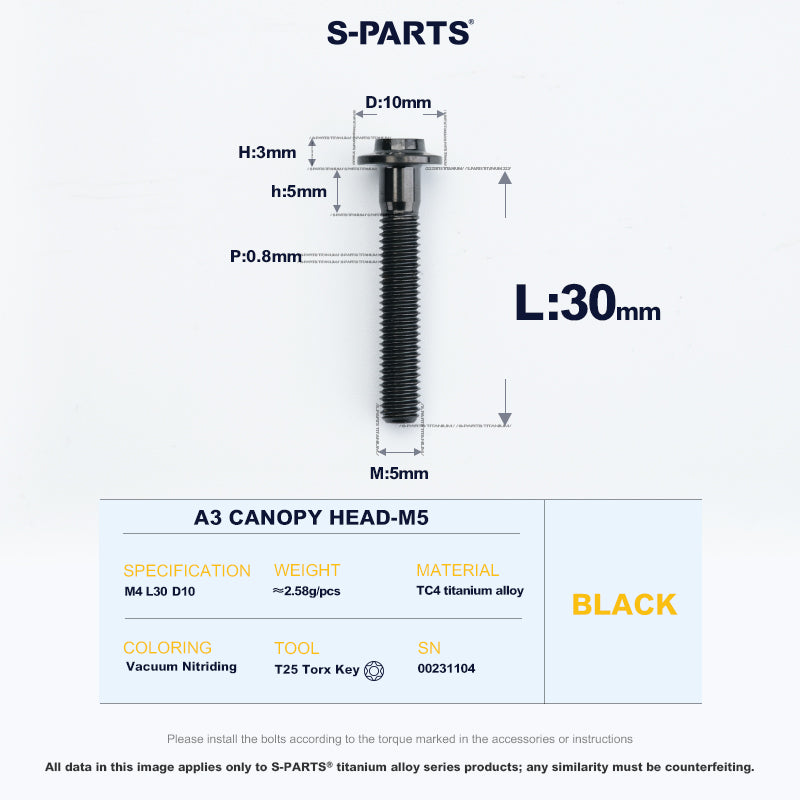 A3 Canopy Head M5 D10