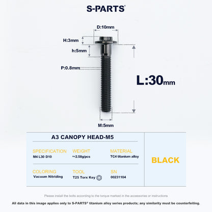 A3 Canopy Head M5 D10