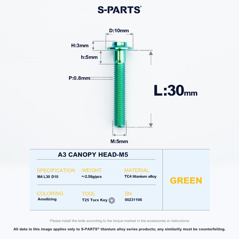 A3 Canopy Head M5 D10